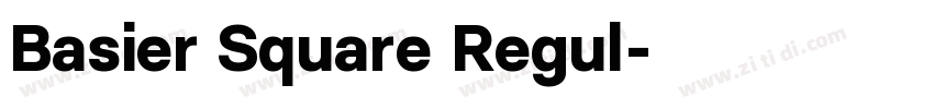 Basier Square Regul字体转换